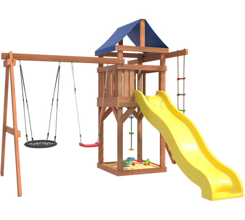 Игровой комплекс National Tree Company С качелями лодочка и гнездом 60 IgroWoods ДП-3