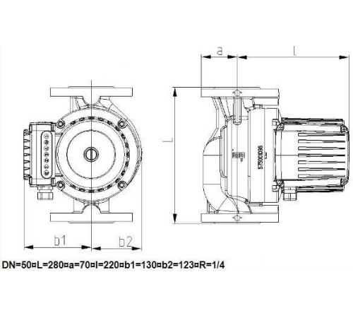 Циркуляционный насос IMP Pumps GHNMbasic II 50-70F