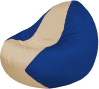 Кресло-мешок Flagman Classic К2.1-206 синий/бежевый