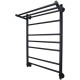 Полотенцесушитель Маргроид Вид 10 80x50 с полкой черный матовый, полная комплектация