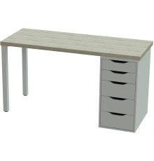 Стол Mebelain Ingar 2/5T дуб беленый