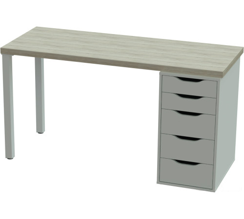 Стол Mebelain Ingar 2/5T дуб беленый