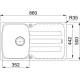 Кухонная мойка Franke Antea AZG 611-86 белый