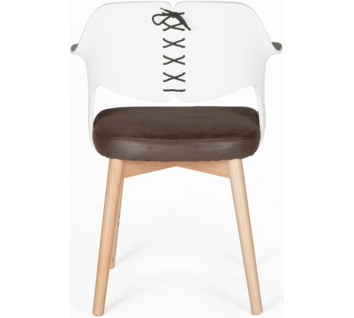 Стул с подлокотниками Norden Cool CX0809M белый/коричневый