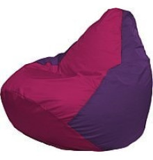 Кресло-мешок Flagman Груша Медиум Г1.1-380 фуксия/фиолетовый