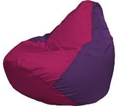 Кресло-мешок Flagman Груша Медиум Г1.1-380 фуксия/фиолетовый