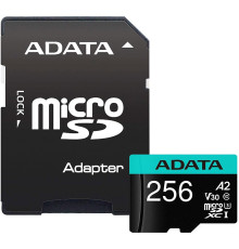 Карта памяти ADATA Premier Pro AUSDX256GUI3V30SA2-RA1 microSDXC 256GB с адаптером
