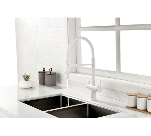 Смеситель Paulmark Gravity Gr213888-WH белый/белый матовый