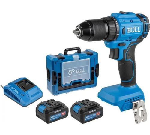 Дрель-шуруповерт Bull SR 1803 2329055 с 2-мя АКБ, кейс