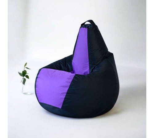Кресло-мешок Mio Tesoro Груша Kombo XXL GF-130x85-CHL черный/лаванда