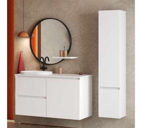 Умывальник Belux Джаз 560 Овал 18, белый матовый/Solid Surface