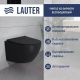 Унитаз подвесной Lauter Sulzdorf + Breez 21GN7072BM черный с микролифтом