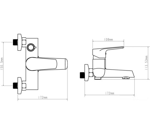 Смеситель Econoce EC0281WT