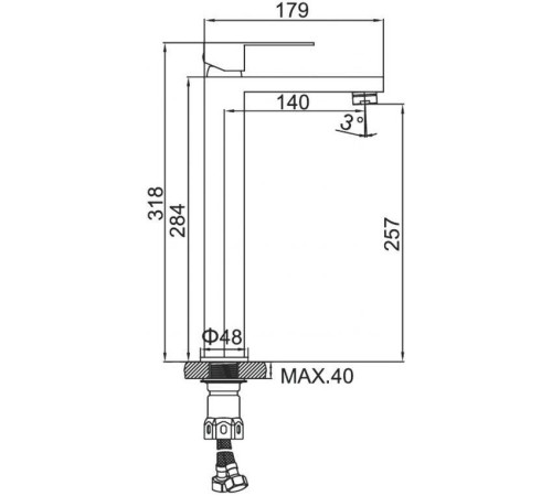 Смеситель Ledeme L71125