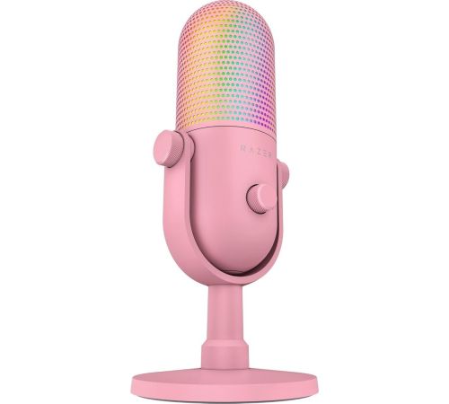 Проводной микрофон Razer Seiren V3 Chroma Quartz Pink
