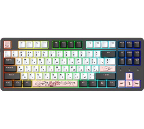 Клавиатура Dareu A87X Dareu Blue Sky V3, черный/белый