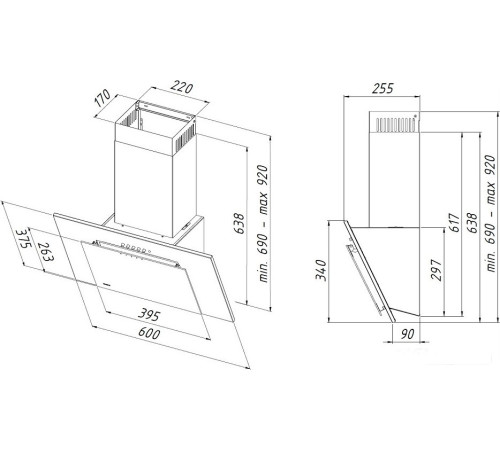 Кухонная вытяжка Akpo Nero Eco 60 WK-4 черный