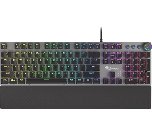 Клавиатура Genesis Thor 380 RGB нет кириллицы