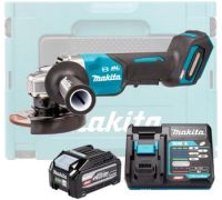 Угловая шлифмашина Makita GA013GU101 с 1-им АКБ, кейс