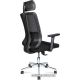 Офисное кресло Norden Tema Сhrome 2D 216A-Сhrome-2D-B-BB хром/черный