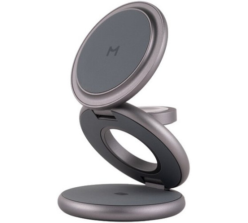 Беспроводное зарядное Magssory Disc Signature Edition 3 в 1 для Samsung WCH053 серый