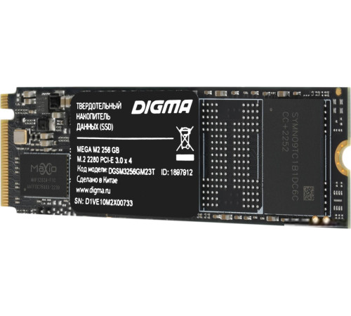 SSD Digma Mega M2 256GB DGSM3256GM23T