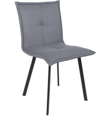 Стул AksHome Рубик U Velutto 32 серый велюр/черный