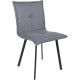 Стул AksHome Рубик U Velutto 32 серый велюр/черный