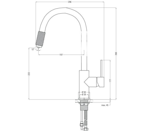 Смеситель Deante Aster BCA B64M