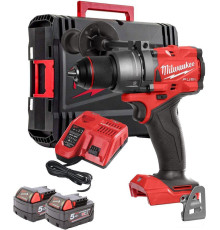 Ударная дрель-шуруповерт Milwaukee M18 FUEL M18FPD3-502X 4933479860 с 2-мя АКБ, кейс