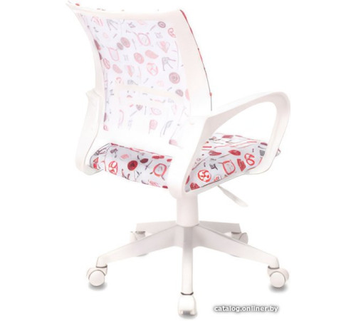 Компьютерное кресло Бюрократ KD-W4 1691599 белый аниме/пластик белый