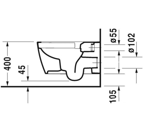 Унитаз Duravit ME by Starck 45290900A1