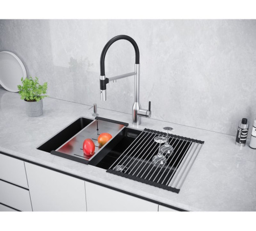 Кухонная мойка Paulmark Lumi LU74-BLM