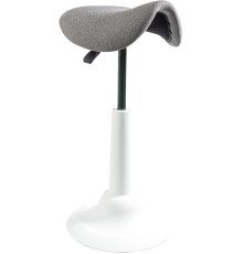 Офисный стул Chair Meister Saddle пластик белый/ткань серая