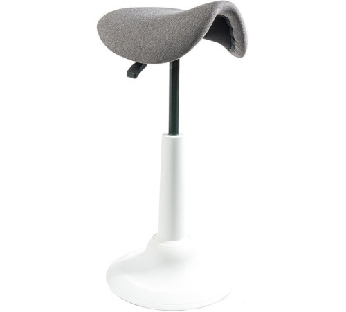 Офисный стул Chair Meister Saddle пластик белый/ткань серая