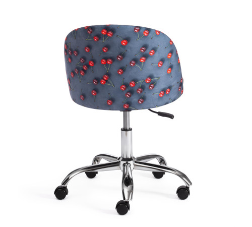 Кресло TetChair Melody Botanica 08 cherry/29 ткань/флок, серый