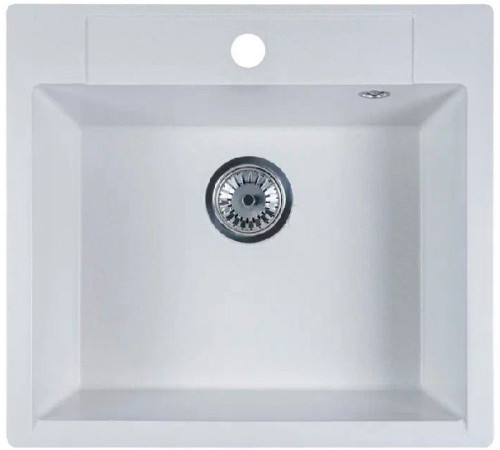 Кухонная мойка Marblan Cubi иней, с сифоном
