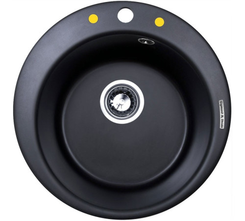 Кухонная мойка Zigmund & Shtain Kreis 480 черный базальт