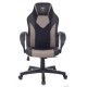 Игровое геймерское кресло Zombie Game 17 черный/серый текстиль/экокожа