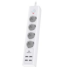 Сетевой фильтр Cablexpert Exnovo EXN-4-U4-W-2