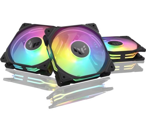 Комплект вентиляторов для корпуса ASUS TUF Gaming TR120 ARGB Triple Pack черный