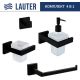 Набор аксессуаров для ванной Lauter 21SH71062 + 21SH71092 + 21SH71072 + 21SH71092 Matt Black, 4 предмета