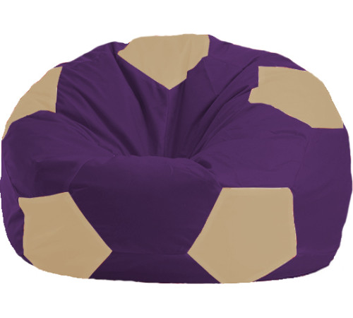 Кресло-мешок Flagman Мяч Стандарт М1.1-73 фиолетовый/светло-бежевый