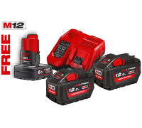 Аккумулятор с зарядным устройством Milwaukee M18 HNRG-122 4933464261 2x12 Ач + 1x6 Ач/12-18В