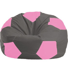 Кресло-мешок Flagman Мяч Стандарт М1.1-364 темно-серый/розовый