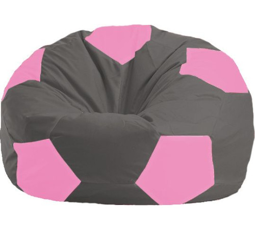 Кресло-мешок Flagman Мяч Стандарт М1.1-364 темно-серый/розовый