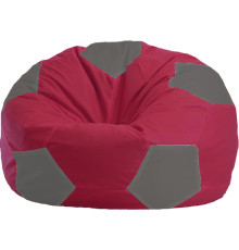Кресло-мешок Flagman Мяч Стандарт М1.1-303 бордовый/серый