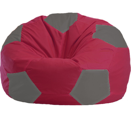Кресло-мешок Flagman Мяч Стандарт М1.1-303 бордовый/серый