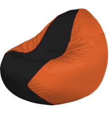 Кресло-мешок Flagman Classic К2.1-165 оранжевый/черный
