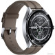 Умные часы Xiaomi Watch 2 Pro LTE серебристый, с коричневым кожаным ремешком, международная версия